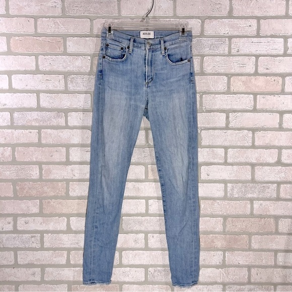 Agolde Sophie Midrise Skinny Raw Hem Jeans Size 25 - Picture 4 of 12